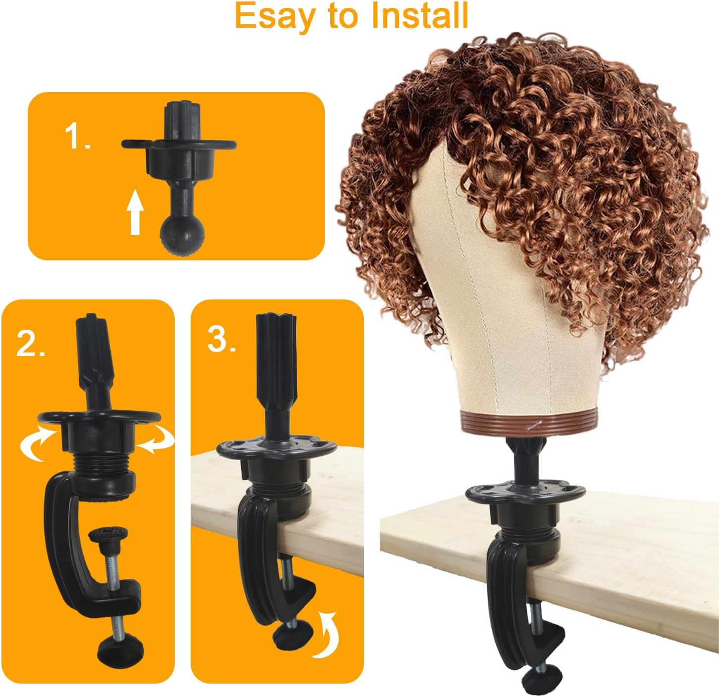 VIP Extensions Unique Wig Practice Head Stand, 1 pc
