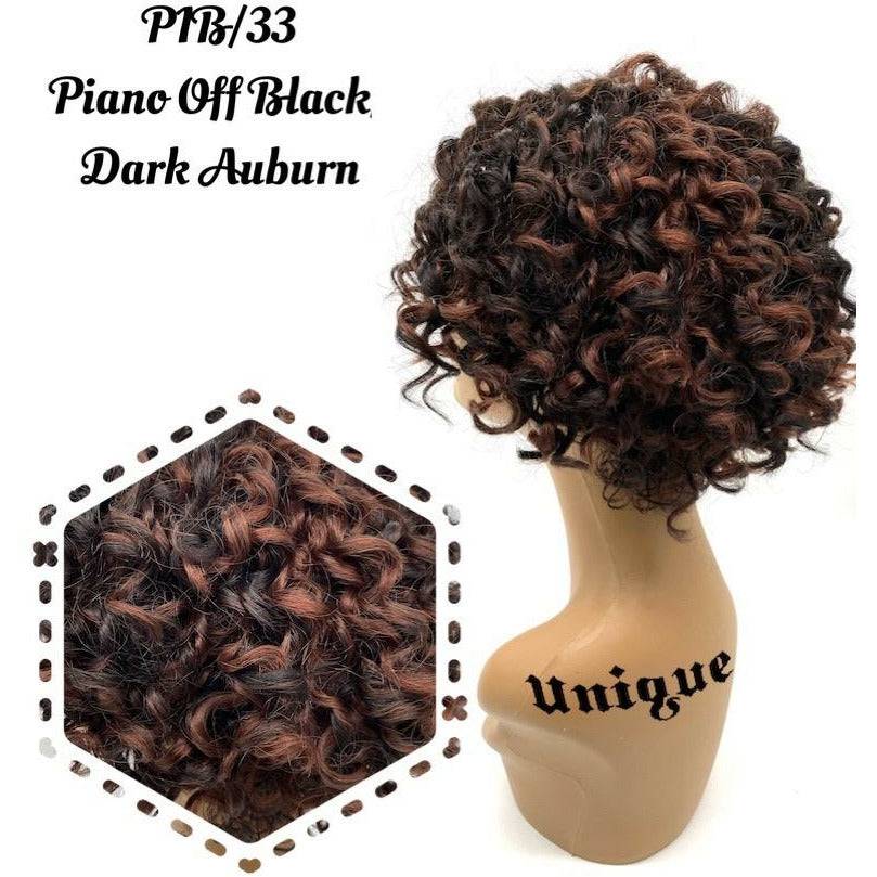 Unique 100% Human Hair Full Wig Style A3