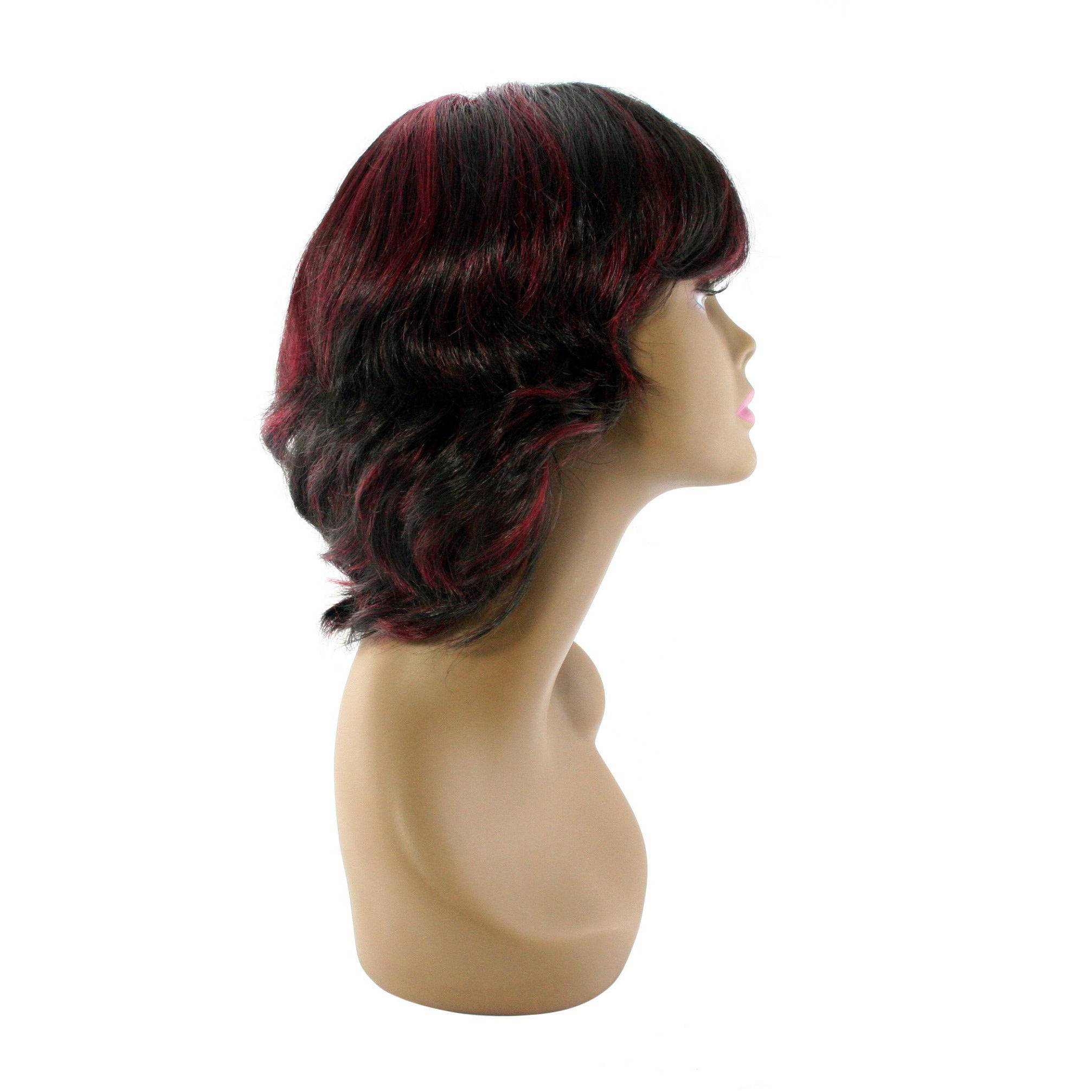 Unique 100% Human Hair Full Wig Hairpiece Style R
