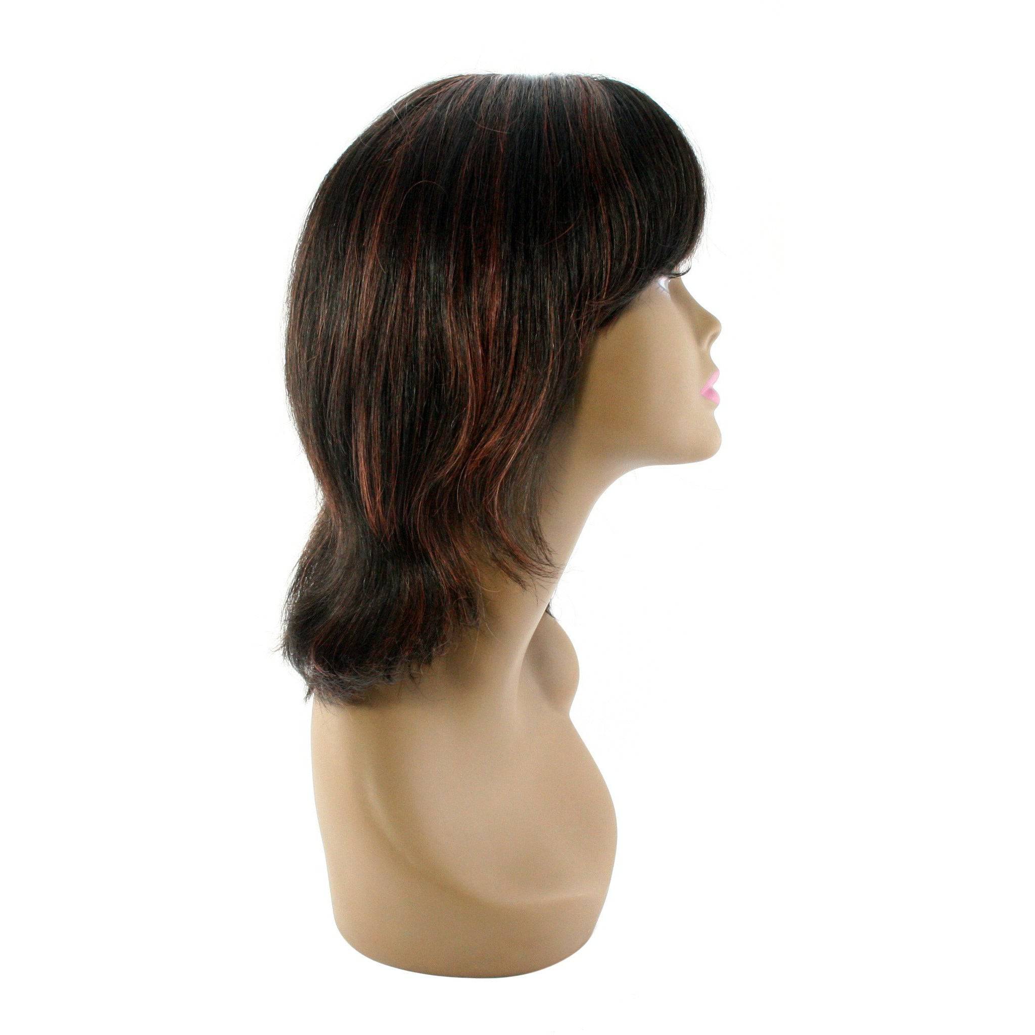 Unique 100% Human Hair Full Wig Style X New With Tags