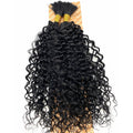 Unique's Human Hair Jerri Curl Bulk 18 Inch