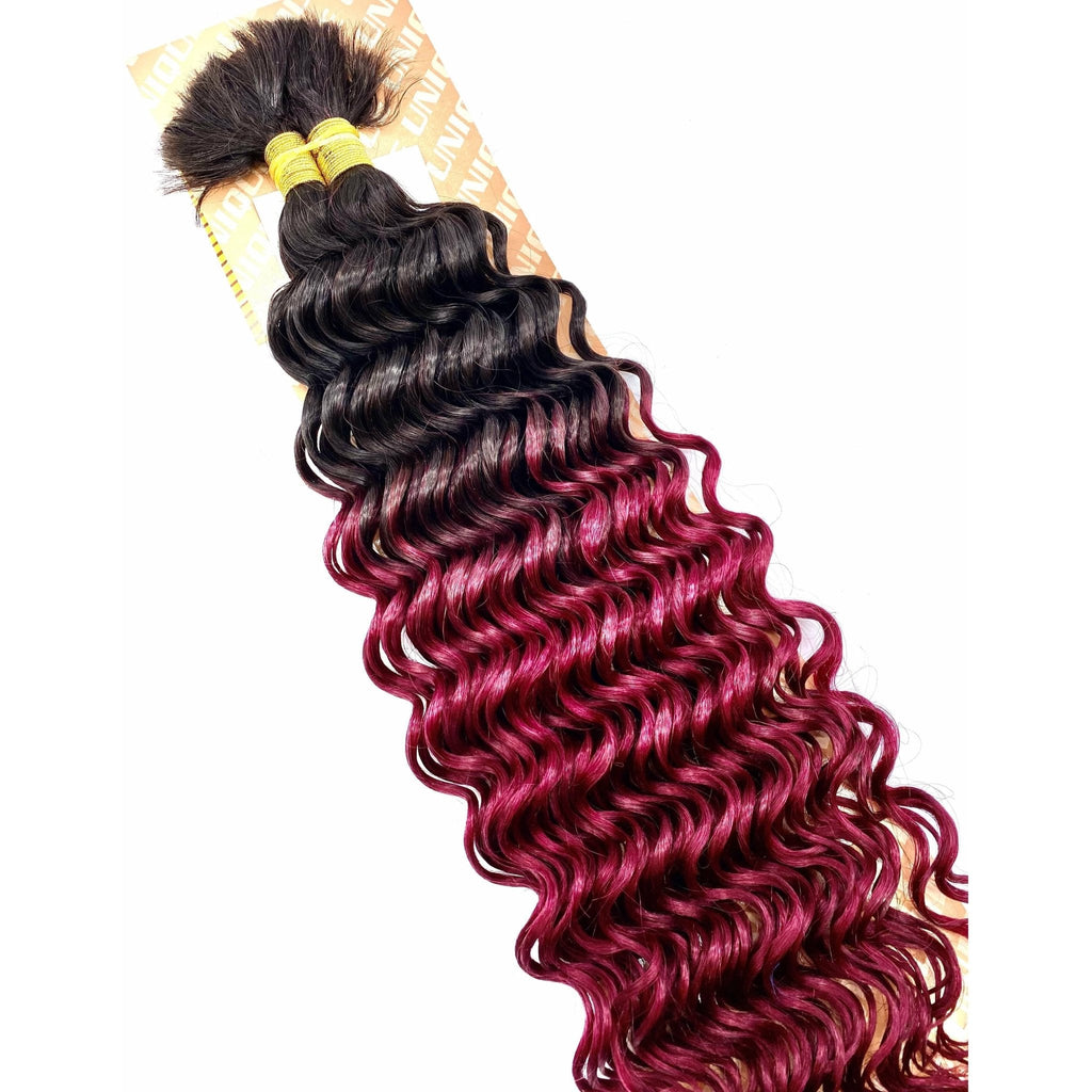 Unique's Human Hair New Deep Bulk 18" - Choose Size