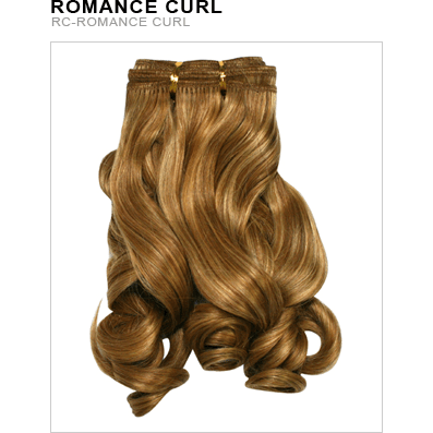 Unique's Human Hair Romance Curl 14 Inch Curly Hairpiece