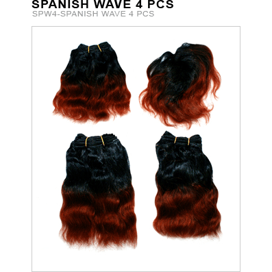 Unique's Human Hair Spanish Wave 4 Piece