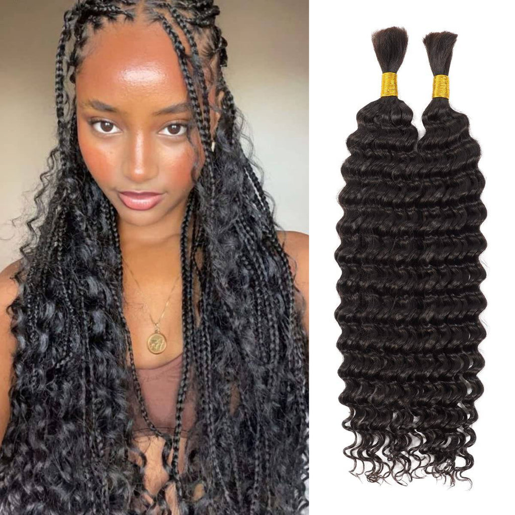 Unique New Deep Bulk 100% Human Hair Hairpiece - Choose Size