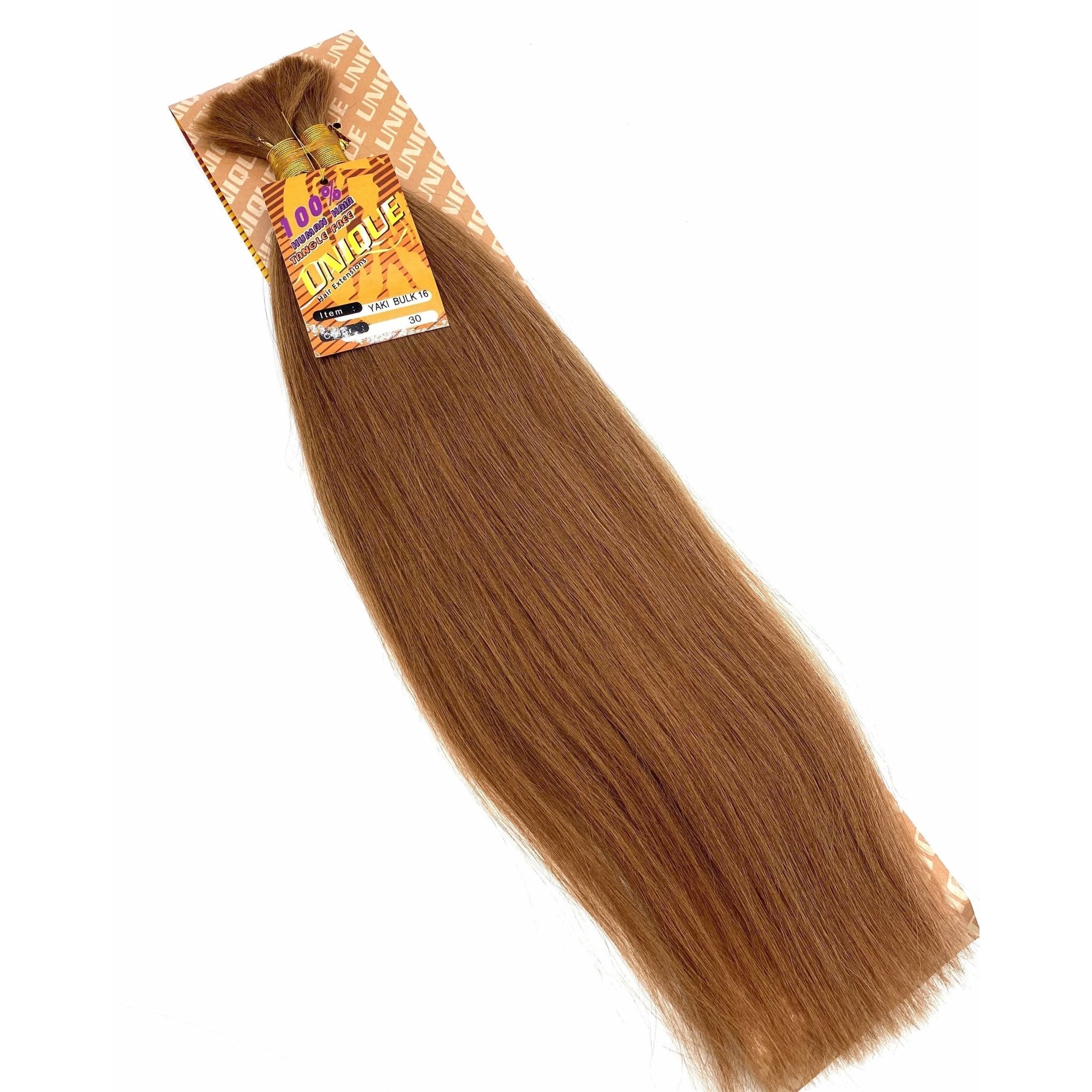 Unique's Yaki Bulk 100% Human Hair 14" Hair Extensions, New With Tags