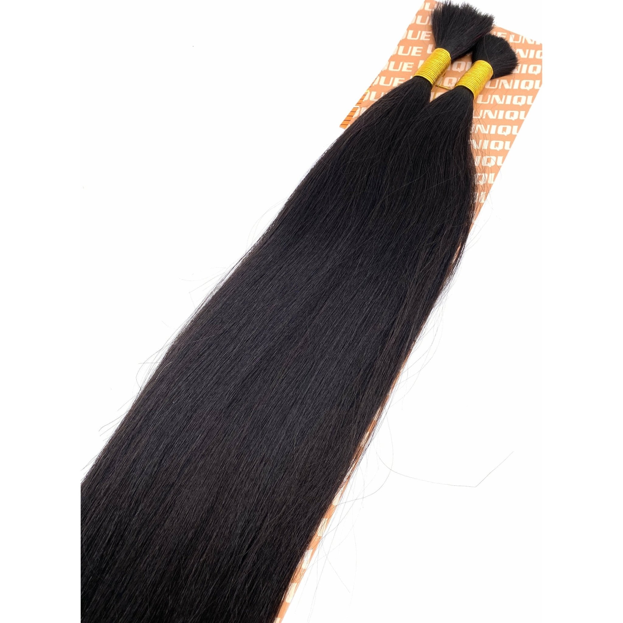 Unique's Yaki Bulk 100% Human Hair 18" Hair Extensions, New With Tags