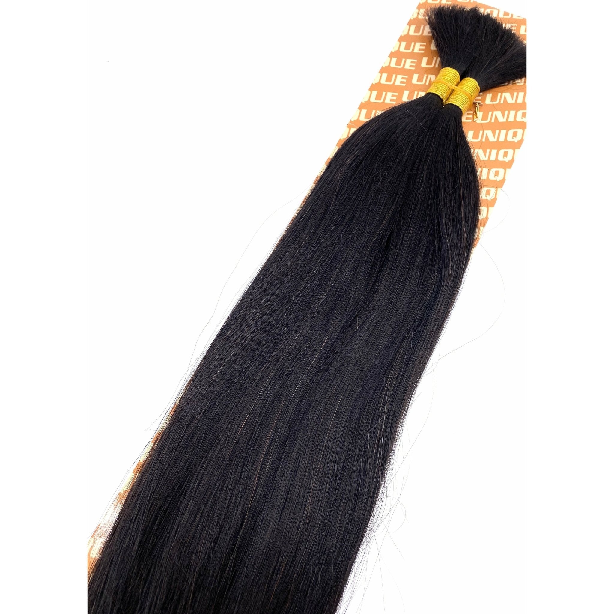 Unique's Yaki Bulk 100% Human Hair 18" Hair Extensions, New With Tags