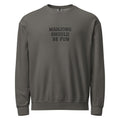 Unisex garment-dyed fleece crewneck sweatshirt
