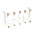 Ideenwelt Over the Door Hook with White Wood Detail
