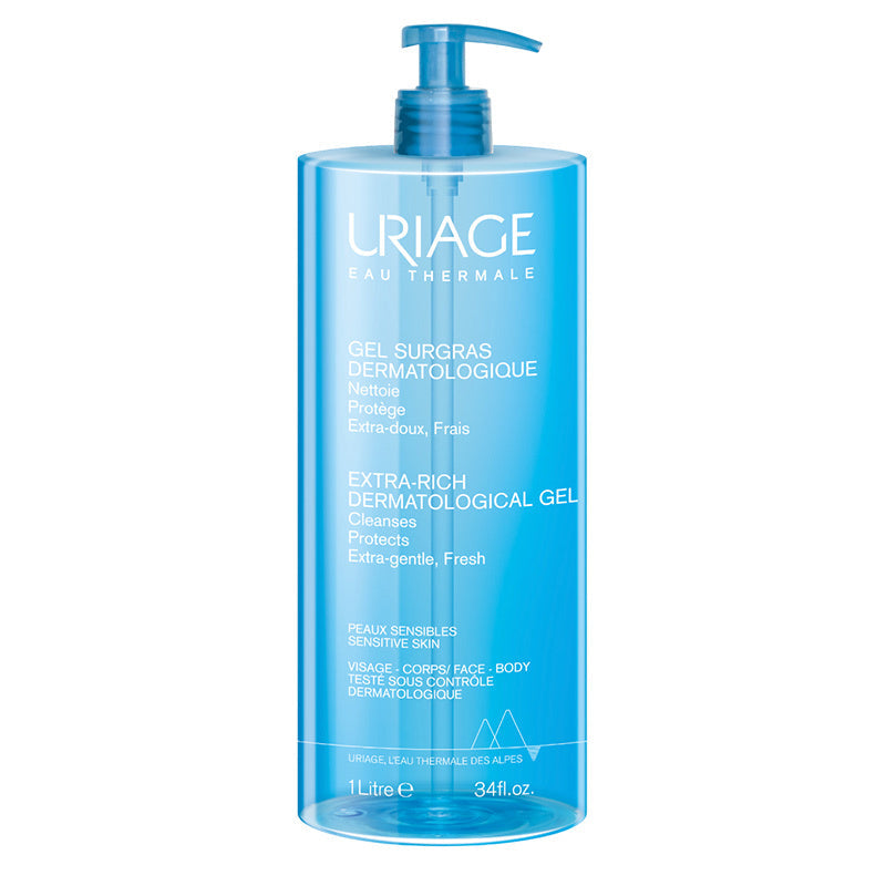 Uriage Cleansing Gel for Sensitive Skin Face and Body 1L