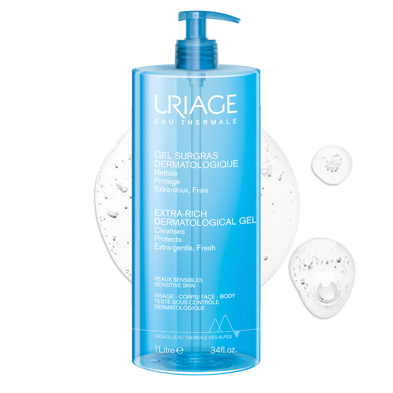 Uriage Cleansing Gel for Sensitive Skin Face and Body 1L