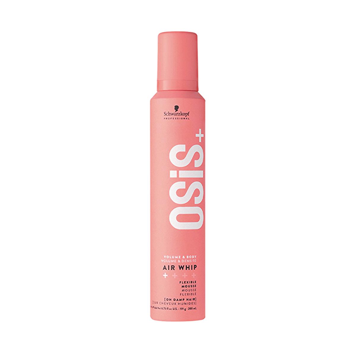 Osis Hair Styling Mousse - Air Whip 200ml - Flexible Hold, Heat Damage Protection