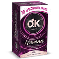 Okey Nirvana Aphrodisiac Condoms - Ultra Ribbed Texture, 20 Count - Enhance Intimacy & Pleasure