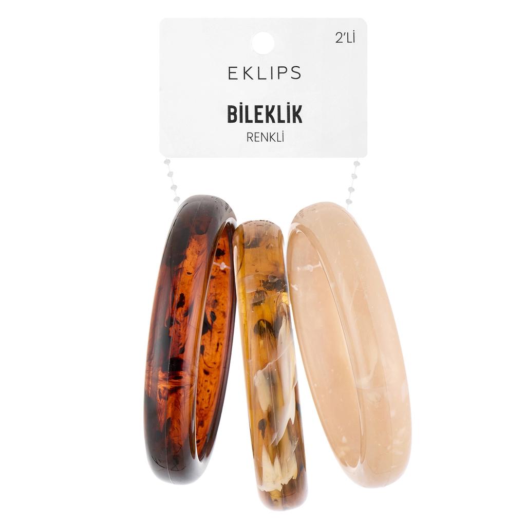 Eklips Brown Gradient Bracelet Set 3-Piece