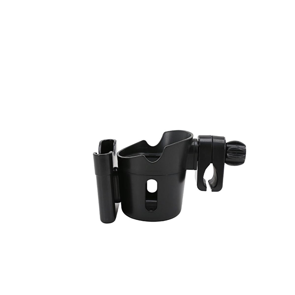 Babyjem 2-in-1 Baby Stroller Cup and Phone Holder - Adjustable, 360-Degree Rotatable, Tool-Free Installation
