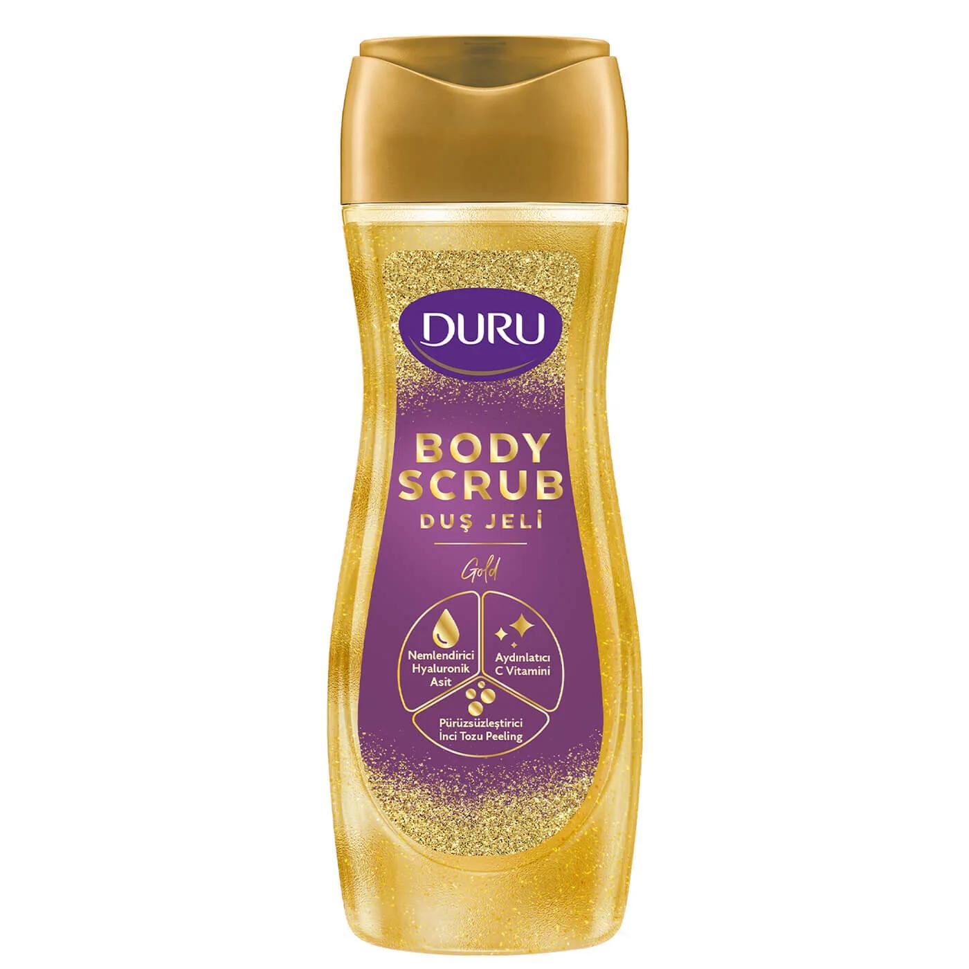 Duru Body Scrub Gold Exfoliating Shower Gel 650 ml