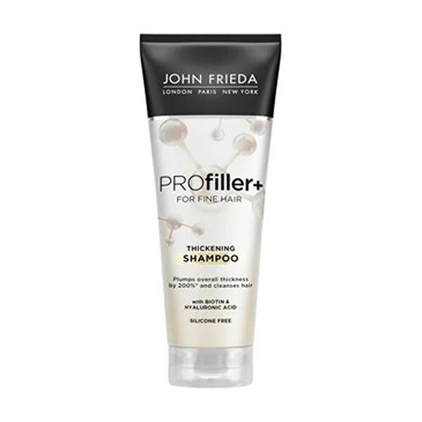 John Frieda Thickening Shampoo for Fine Hair - Volumizing, Biotin & Hyaluronic Acid, Vegan & Silicone-Free