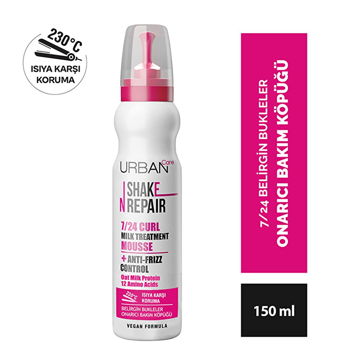 Urban Care Curly Hair Care Repair Spray - Vegan, Heat Protection Up to 230¡C, Dermatologically Tested - 5.07 fl oz
