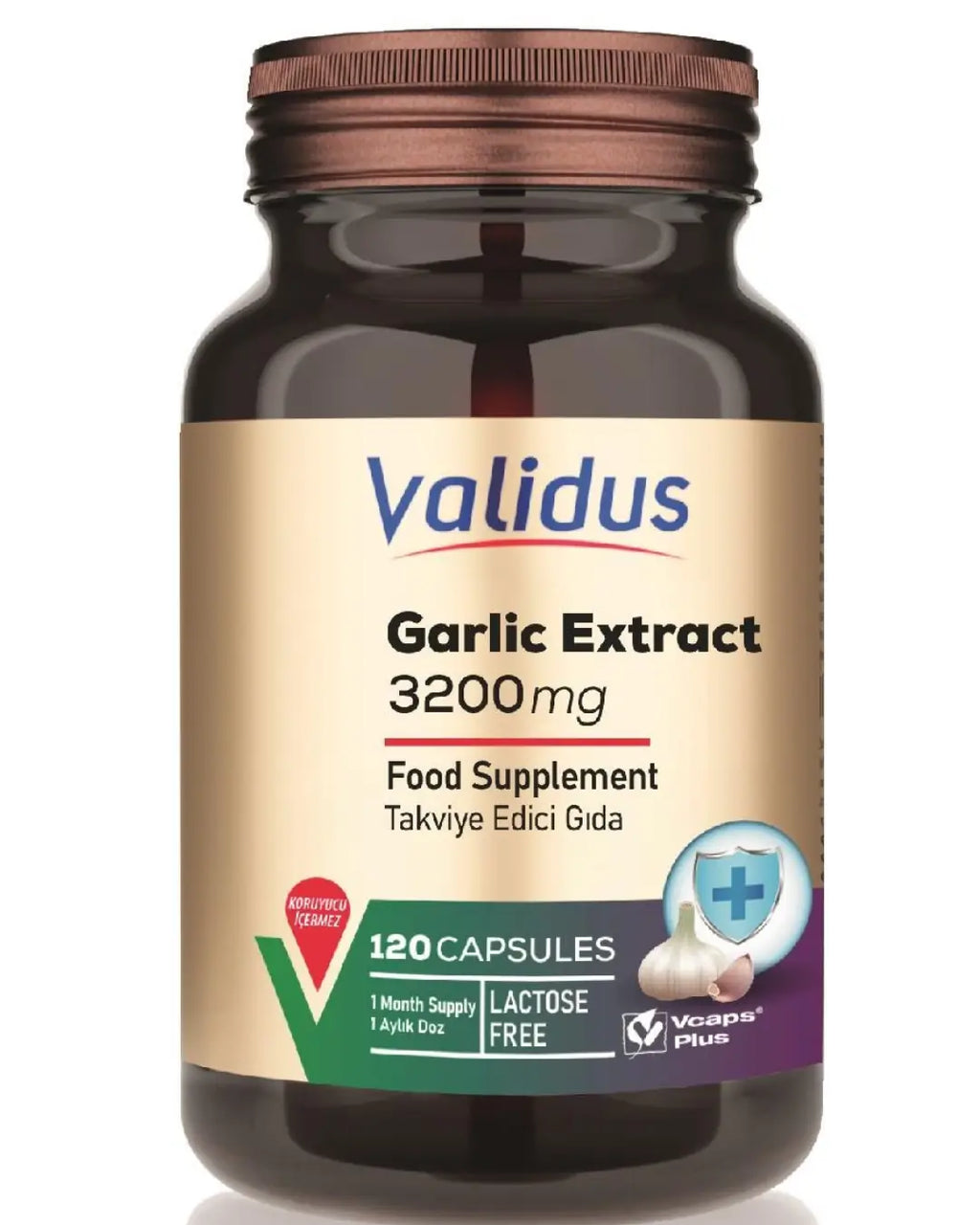 Validus Garlic 3200 mg Dietary Supplement 120 Capsules