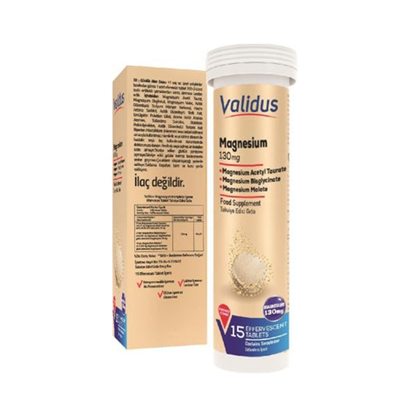 Validus Magnesium Complex Triple Action Support 15 Effervescent Tablets