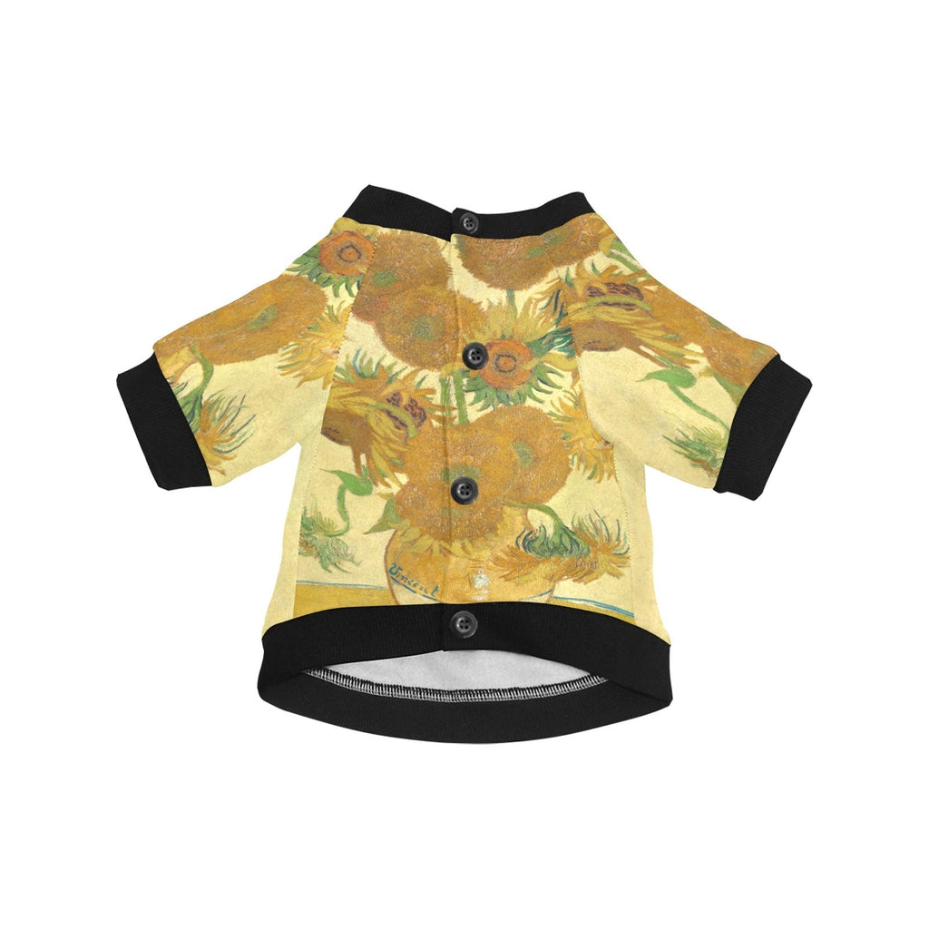 Van Gogh Sunflowers Round Neck Shirt