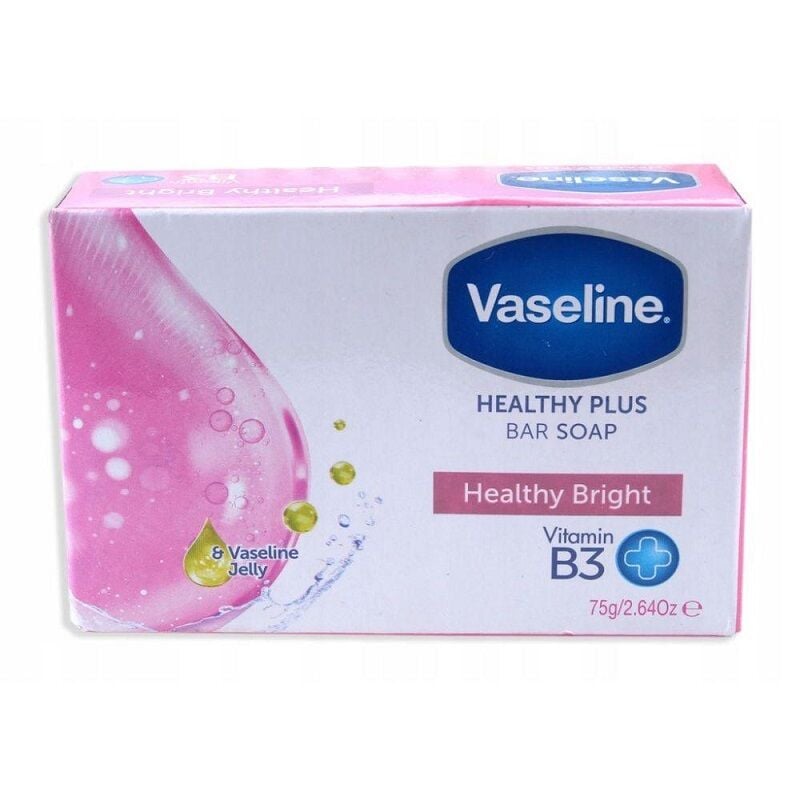 Vaseline Healthy Plus Bright Bar Soap for Radiant Skin 75g