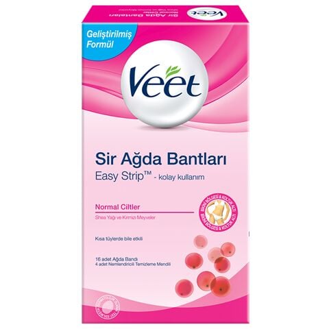 Veet Bikini & Underarm Wax Strips for Normal Skin 16 Count