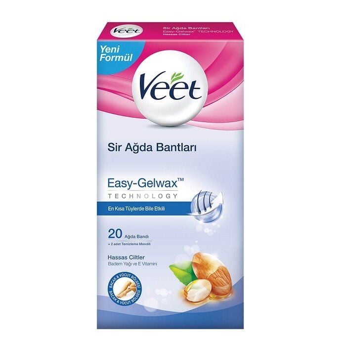Veet EasyStrip Ready-to-Use Wax Strips for Normal Skin 20 Count