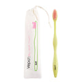 Vepa Bio Soft Touch Wooden Adult Toothbrush with Pouch 1 Count
