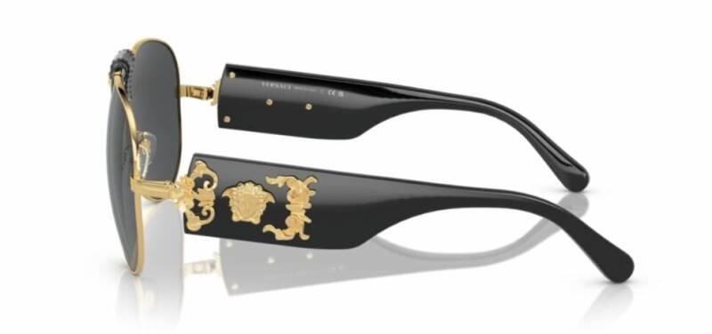 Versace 0VE2150Q 100287 Aviator Sunglasses for Men 62mm