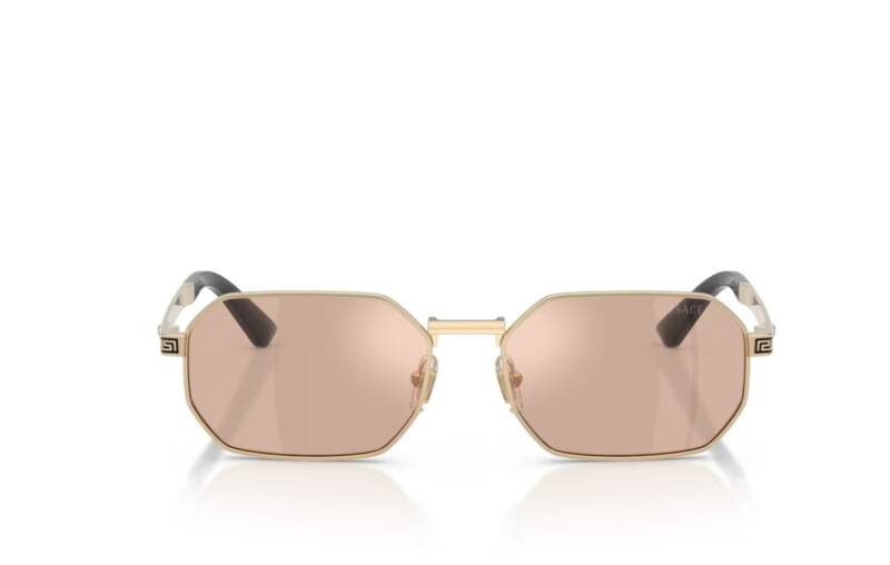 Versace 0VE2297 Pale Gold Metal Frame Sunglasses 54mm