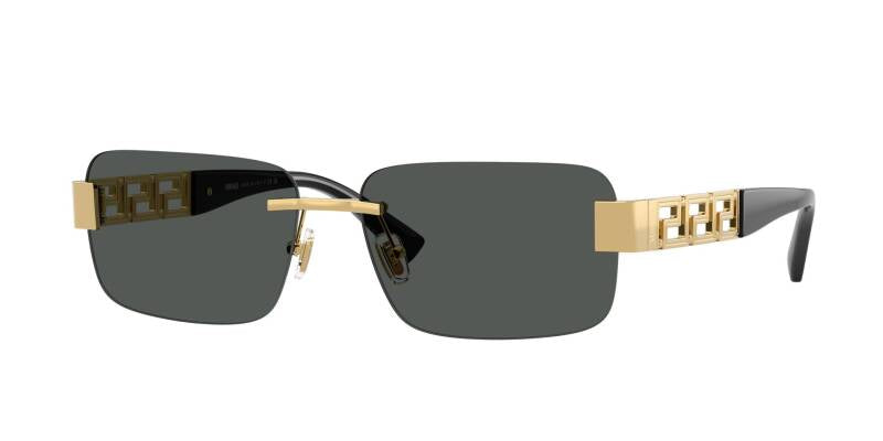 Versace VE2298 Gold Aviator Sunglasses for Men 58mm
