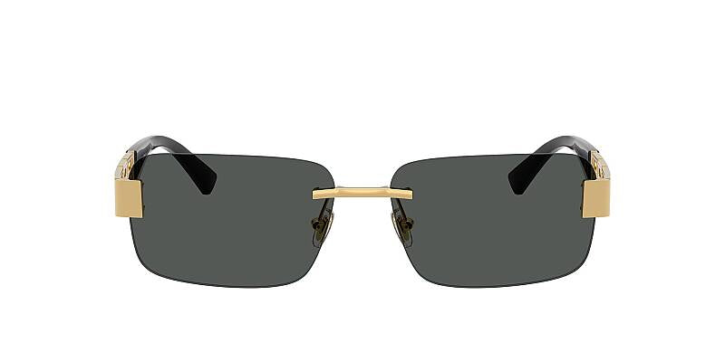 Versace VE2298 Gold Aviator Sunglasses for Men 58mm