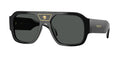 Versace 0VE4508U Black Rectangle Men's Sunglasses 56mm