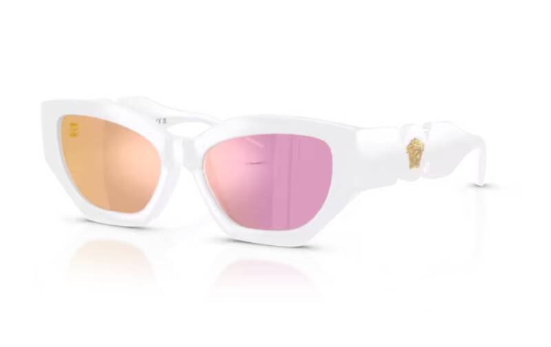 Versace Kids 0VK4007U White Mirrored Pink Sunglasses 48mm