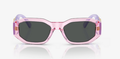 Versace VK 4429U Transparent Purple Square Sunglasses 48mm