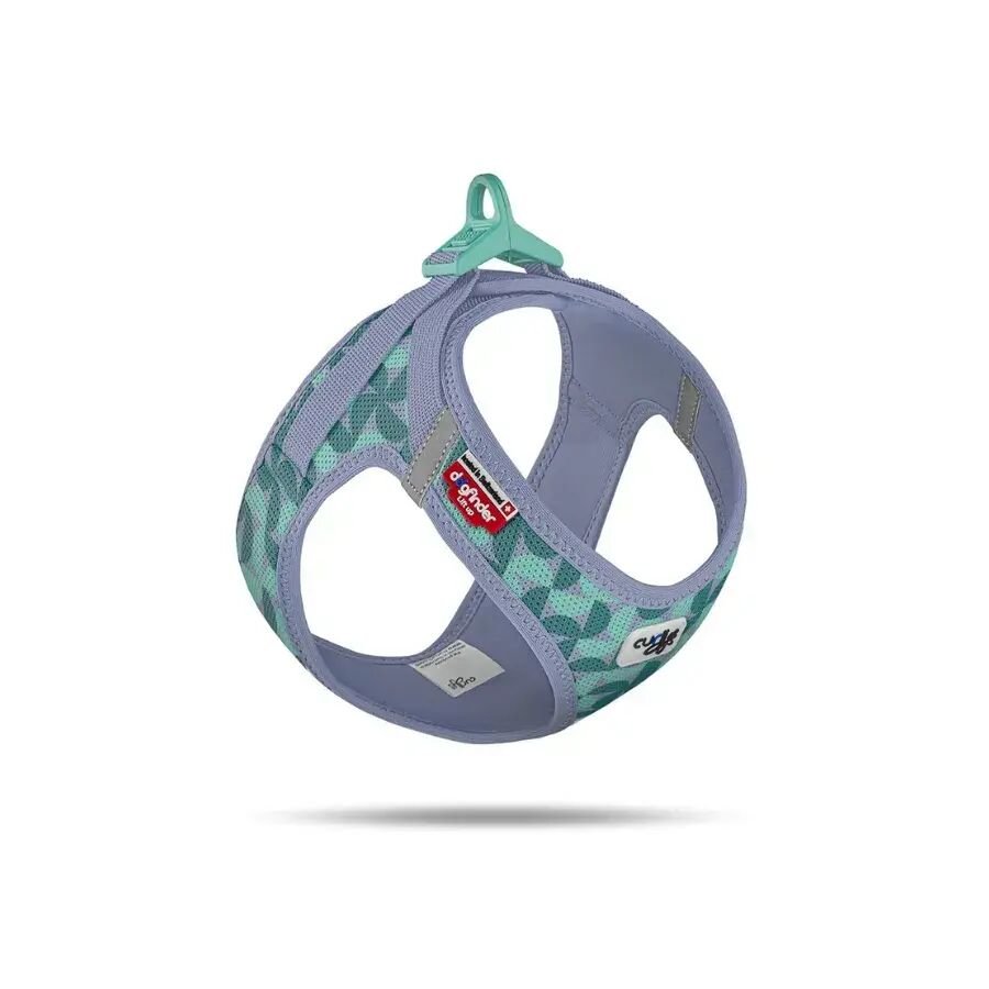 Curli Vest Harness Air-Mesh LE26 Semi Circle Blue Dog Harness S