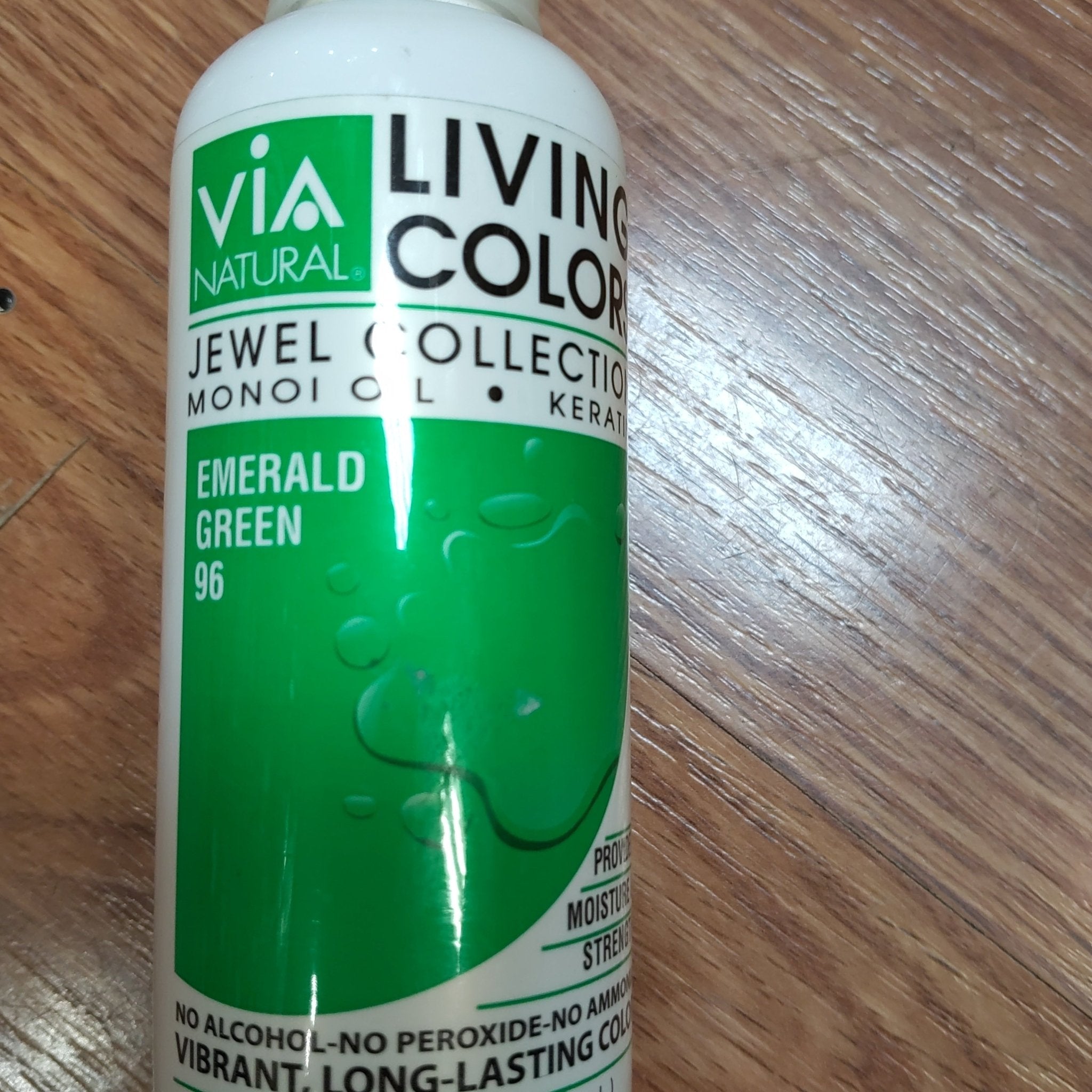 VIA Living Colors Semi-Permanent Hair Color #96 Emerald Green Hair Dye
