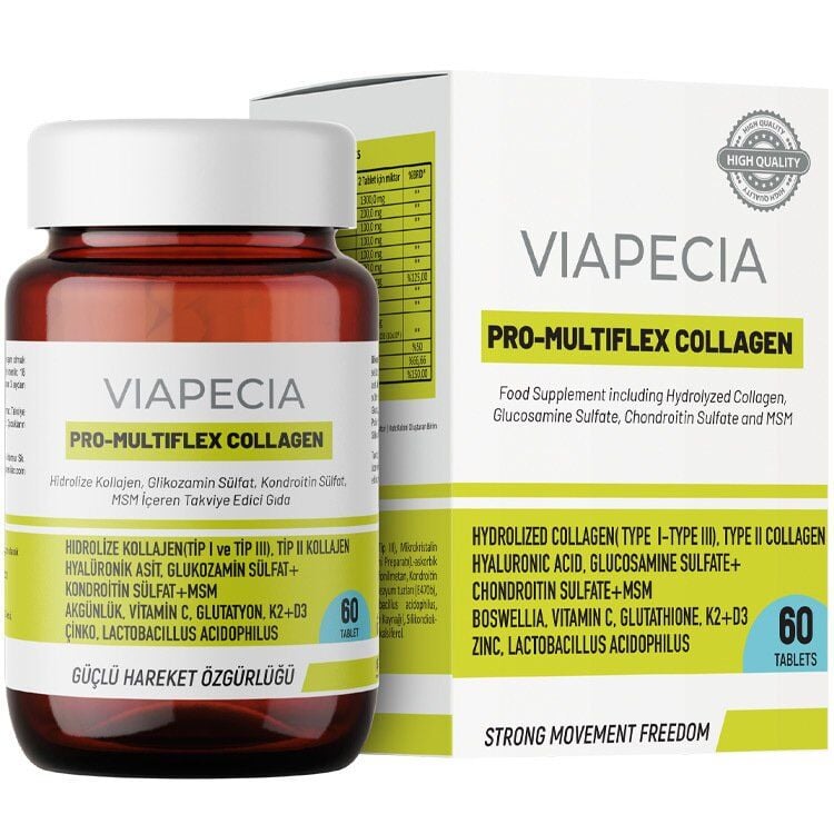 Viapecia Pro-Multiflex Collagen Complex Supplement 60 Tablets