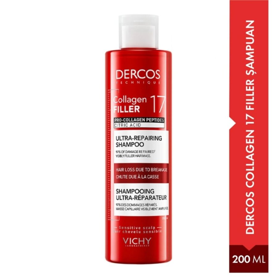 Vichy Dercos Collagen 17 Filler Shampoo Volumizing Therapy 200 ml