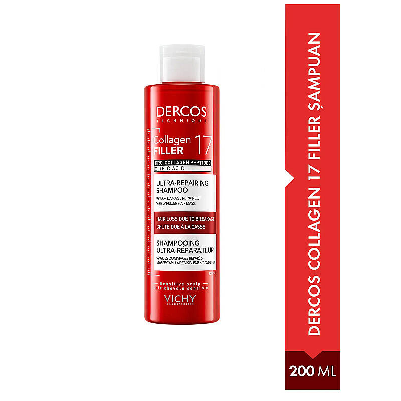 Vichy Dercos Collagen 17 Filler Shampoo Volumizing Therapy 200 ml