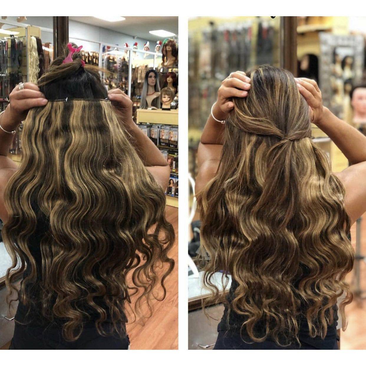 VIP Extensions BandX Halo Body Wave 24" with Clip Hair Extension