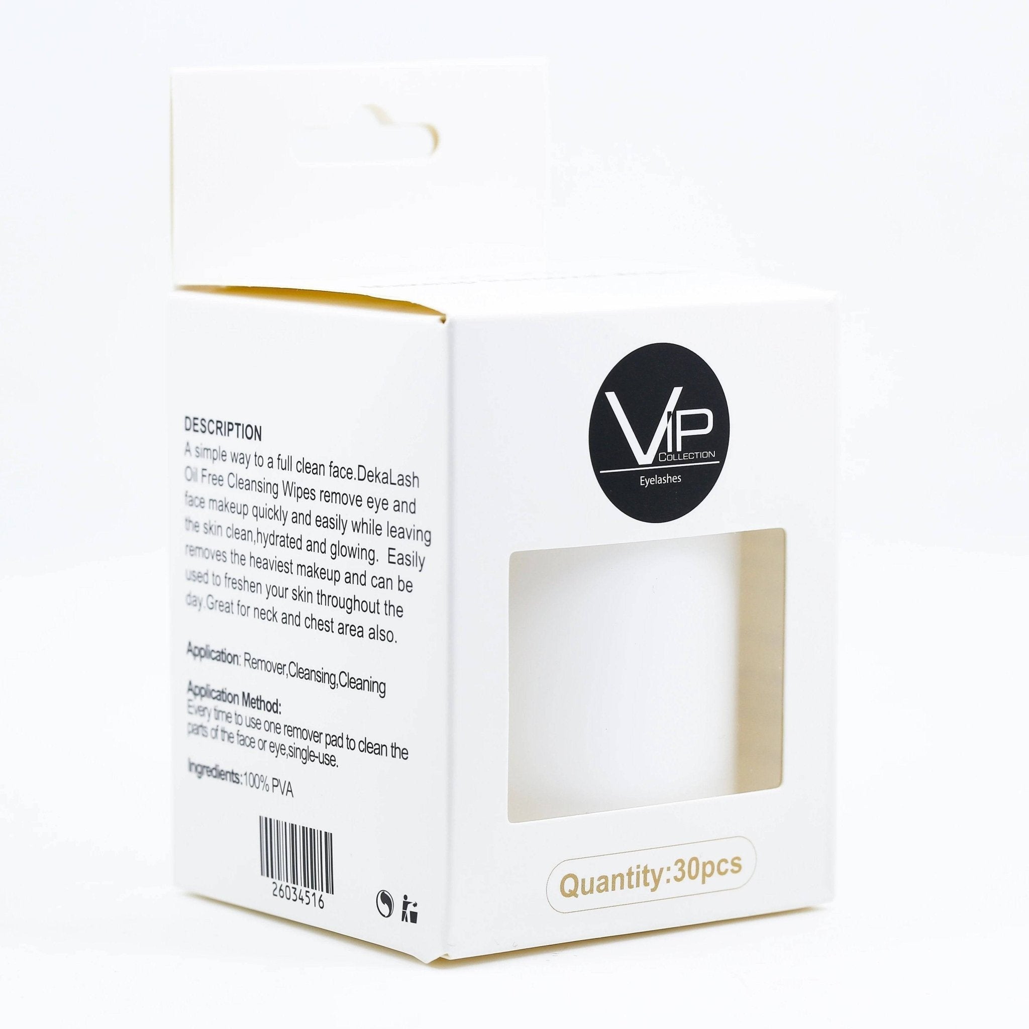 VIP Clean Cotton Pads for Eyelash, 30 pcs