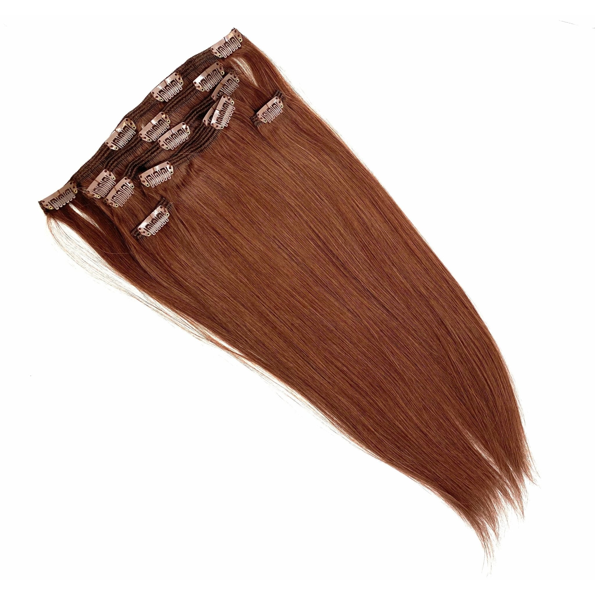 VIP Clip Extensions / Silky Straight 18" - ClipeX System