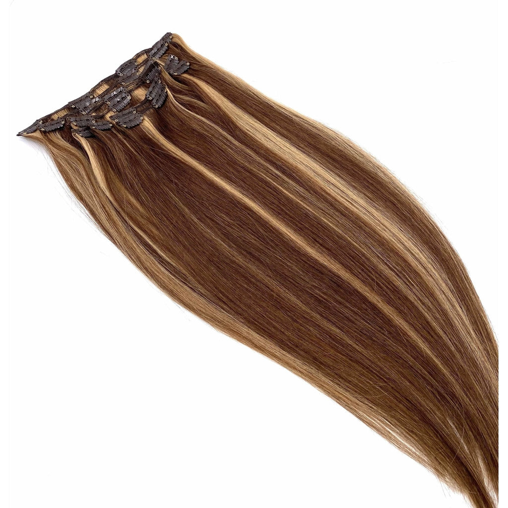 VIP Clip Extensions / Silky Straight 18" - ClipeX System