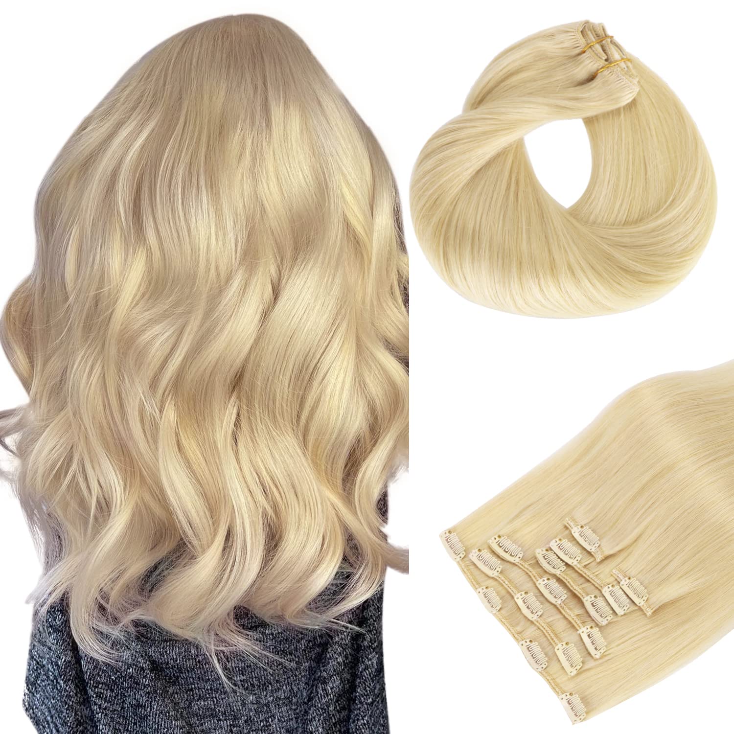VIP Clip Extensions / Silky Straight 24" (170 g) - ClipeX System
