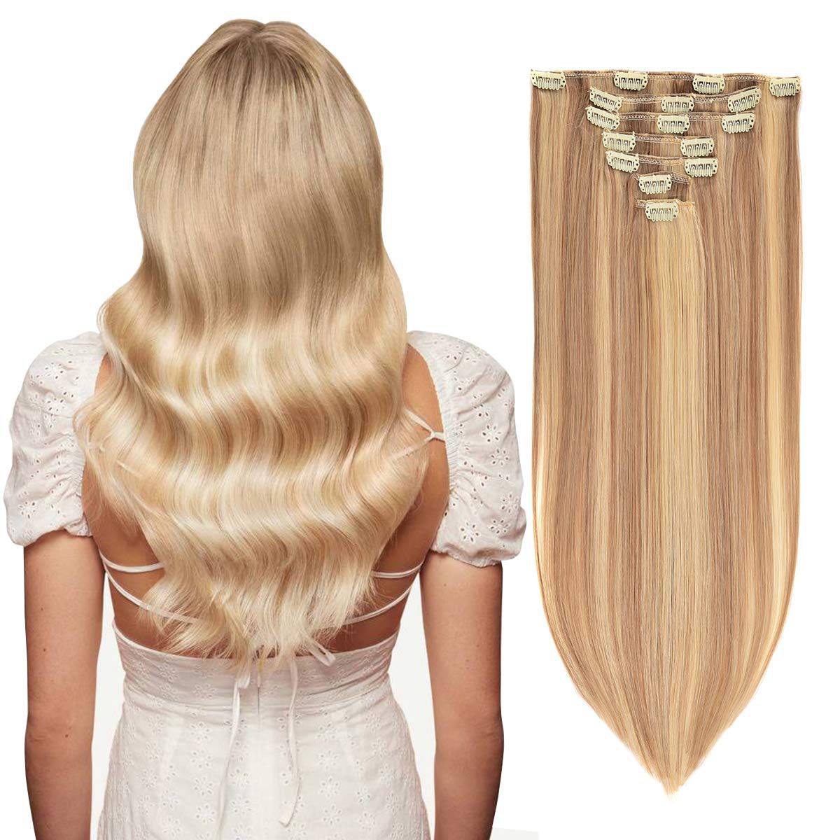 VIP Clip Extensions / Silky Straight 24" (170 g) - ClipeX System
