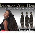 VIP Extensions Brazilian Virgin Hair Natural Curl Bundles - Choose Size