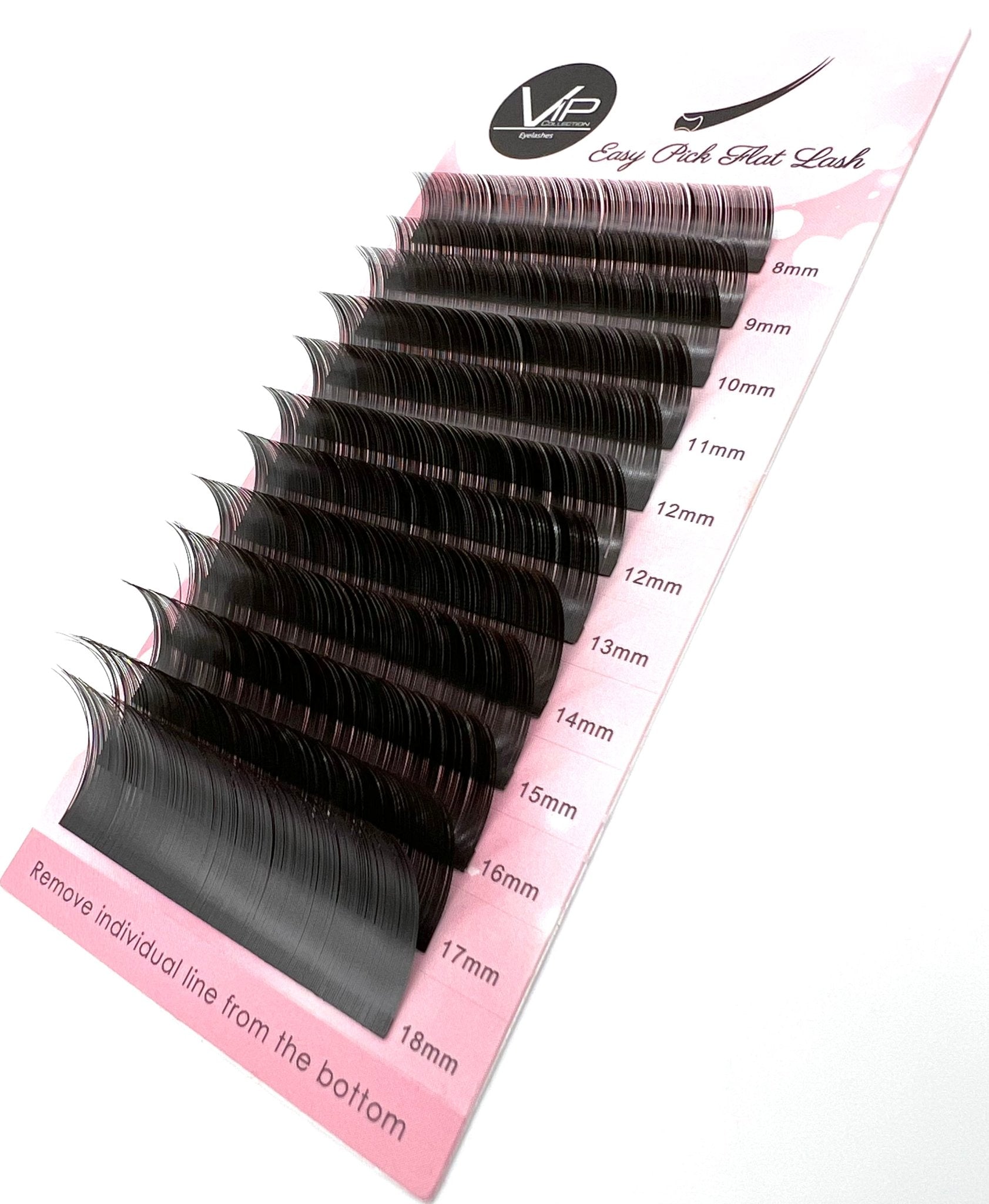 VIP Easy Pick Flat Eyelash Extensions 12 Lines Mixed VEP12-15C-Mix